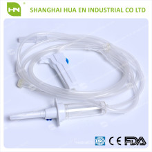 Conjunto de infusão de PVC descartável de alta qualidade fabricado na China